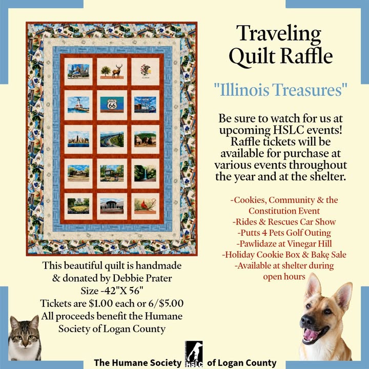 Traveling Quilt Raffle flyer