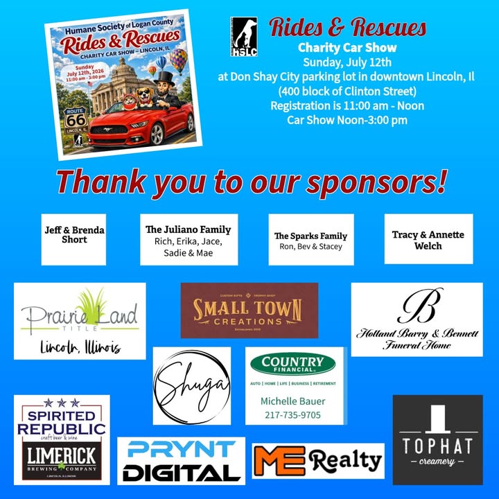 2026 Rides & Rescues Charity Car Show sponsors